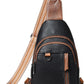 7L Sling Bag for Women Men Leather Small Sling Backpack Daypack Anti Theft Fanny Pack Crossbody Purse Travel