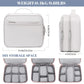 mygreen Electronic Bag Travel Cable Accessories Bag Waterproof Triple Layer Electronics Organizer Portable Storage Case for Cable, Cord, Charger, Phone, Adapter, Power Bank, Kindle, Hard Drives Gray