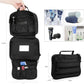 Travel Toiletry Bag for Men,Hanging Hook Toiletry Bag, Spacious Portable Organizer Dopp Kit Shaving Bag for Toiletries Makeup Accessories Tactical Essentials - Black - Roamly