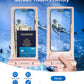 wellhouse Waterproof Phone Pouch, Waterproof Phone Case for iPhone 16 15 14 13 12 Pro Max XS Samsung, IPX8 3D Cellphone Dry Bag Beach Essentials (2 Pack - Blue & Pink8.0, 8 inch)