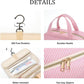 YOOLIFE Initial Toiletry Bag Travel Makeup Bag for Women - Hanging Toiletry Bag, Personalized Birthday Gifts for Women, Vacation Airplane Essentials - Letter K, Purple