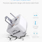 BESTEK Australia New Zealand Travel Plug Adapter, Grounded Universal Type I Plug Adapter AU to US Adapter, Compact for Australia, New Zealand and More