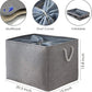 TheWarmHome Storage Baskets for Organizing, Sturdy Fabric Storage Basket , Foldable Storage Baskets for Shelves Closet Nursery Toy (Grey 3 Pack 20.5×15.7×13.8inch)