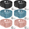 Motion Sickness Bands Anti Nausea Acupressure Wristband Sea Sickness Wristbands Nausea Bands（3Pairs-Black+Bule+Pink）