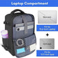 Taygeer Travel Laptop Backpack for Men Women, Airplane Approved Travel Backpack Suitcase with Water Bottle Pocket, Lightweight College 35l Luggage Bag 15.6inch Laptop Mochila Gifts for Business,Black