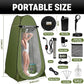 Portable Shower for Camping, 6000mAh Rechargeable Camp Shower Pump with Large Capacity Foldable Bucket, Filtered Shower Head, Outdoor Camping Shower Kit for Travel, Pet Bath, Car Washing