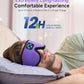 Voerou Sleep Headphones Bluetooth 5.4 Eye Mask, Sleep Mask with Bluetooth Headphones Wireless for Side Sleepers, Bulit-in Ultra-Thin Stereo Speakers Suitable for Sleep, Cool Gadgets for Men Women