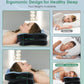 DONAMA Cervical Pillow for Sleeping, Contour Memory Foam Pillow for Neck and Shoulder Support, Ergonomic Neck Pillow for Side Back Stomach Sleepers, Bed Pillows with Cooling Pillowcase
