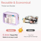 PACKISM TSA Approved Toiletry Bag - Upgrade Color-Edged Clear Makeup Bags, Clear Toiletry Bags For Traveling Fits Various Storage Needs