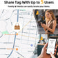 Esky Bluetooth Tracker Tag, Smart Luggage Tracker Compatible with Apple Find My APP (Only for iOS, Not for Android), Key Finder and Item Locator for Luggage, Backpack, Suitcases, Pets, Wallet