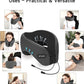 Travel Pillows for Airplanes, Neck Pillow Airplane, Airplane Travel Accessories with Eye Mask, Earplugs & Storage Bag, Ergonomic Memory Foam Neck Pillow for Sleeping, Flights, Cars (Dark Gray & Black)