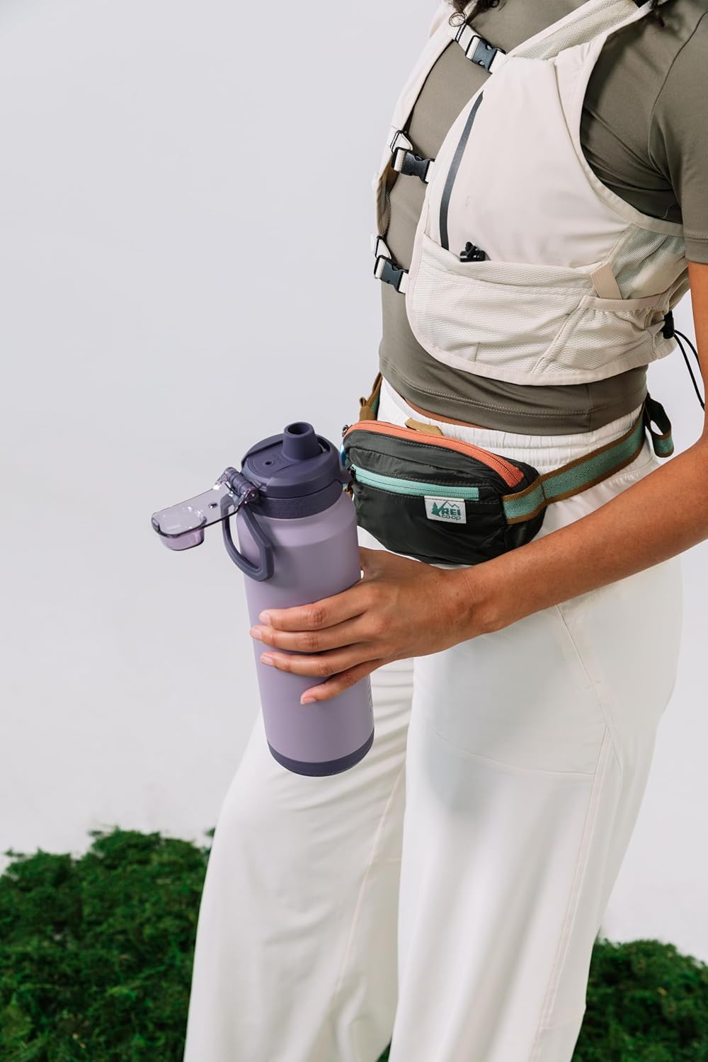 ZULU Powerfill Pro 32oz Stainless Steel Water Bottle with Quick Fill Lid, Triple Walled Vacuum Insulated Metal, Leak Proof Locking Lid, Sip and Chug, Reusable BPA Free, Amethyst - Roamly