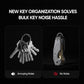 Zeeker Compact Key Organizer Keychain with Built-in Tools – Holds 1-6 Keys, Includes Bottle Opener, Hex Wrench, and Serrated Cutter – Minimalist Key Holder for Men and Women (Grey)