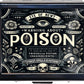 Cute and Portable Metal Pill Organizer – 8 Compartments, Elegant Chrome Finish, Ideal for Travel and Daily Use (Vintage Poison)