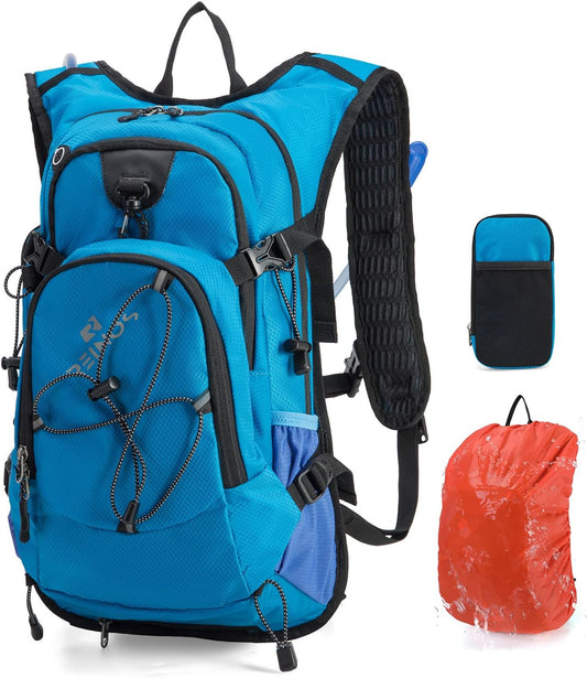 Hydration Backpack Pack with 2L Water Bladder 18L Hiking Backpack Women Men Lightweight Hydropack Insulated Daypack for Biking, Running, Festival - Roamly