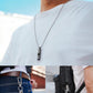 KeyUnity Titanium Emergency Whistle with Metal Lanyard, 120dB+, One-Piece Outdoor Survival Whistle, Ultra-Light, Rustproof
