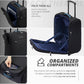 Verage Under Seat Luggage with Wheels, Softside Expanable Small Suitcase Carry On Luggage Bags for Airlines Airplanes Short Trip Men Women (Black, 16-Inch Rolling Underseat)