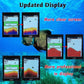 LUCKY Portable Fish Finder Transducer Sonar Sensor 147 Feet Water Depth Finder LCD Screen Echo Sounder Fishfinder with Fish Attractive Lamp for Ice Fishing Sea Fishing