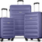 American Tourister Westridge Hardshell Luggage Set - 3 Piece Set - 20" Carry-On, 24” & 28” Checked Luggage Set with 360° Spinner Wheels - Expandable Suitcases for Extended Travel - Dusk Purple