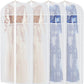 Zilink Dress Bags for Gowns Long 72-inch Garment Bags for Long Dresses Clear Dress Protector Bag with 3" Gusset and Full Length Zipper for Dresses, Fur Coat Gown Closet Storage（Set of 4）