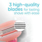 Gillette Venus ComfortGlide White Tea Women's Razor, Handle + 4 Blade Refills