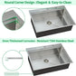 Kitchen Sink, 30 x 22 x 10 Drop in Kitchen Sink 16 Gauge Stainless Steel Kitchen Sinks Single Bowl Workstation Sink with Cutting Board