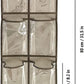 2 Packs Over The Door Hanging Closet Shoes Holder Organizer Shoe Storage Shoe Rack with 6 Pockets (Clear PVC Pockets)
