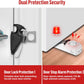 Portable Door Lock Alarm - Dual Protection Security, 120DB Siren, Sturdy Rubber Door Stopper Wedge for Home & Travel