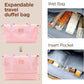 SHOWKOO Suitcase Hardside Expandable Luggage Set, Suitcase with Double Spinner Wheels TSA Lock 3 Piece Set Pink (DB/TB/24in)