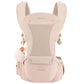 Bebamour Baby Carrier with Hip Seat,All-Position Breathable Mesh Hip Seat & Carrier 0-36Months with Head Hood, 3 PCS Teething Pads, Waist Extender,Storage Bag & Pacifier Case (Pink)