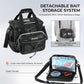 KastKing BaitSpace Fishing Tackle Bag With 4 Tackle Boxes & Removable Bait Binder, Water-Resistant Tackle Storage, Durable Fishing Gear, Adjustable Shoulder Strap