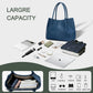 KKXIU Tote Bag for Women Vegan Leather Shoulder Purse Large Capacity Travel Bag