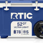 RTIC 52 Quart Ultra-Light Wheeled Hard Cooler Insulated Portable Ice Chest Box for Beach, Drink, Beverage, Camping, Picnic, Fishing, Boat, Barbecue, 30% Lighter Than Rotomolded Coolers