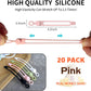 [20Park]UMUST Silicone Cable Ties, Reusable Cable Management Organizer,Cable Straps,Cord Ties,Multipurpose Elastic Cord Organizer for Bundling and Fastening Cable Cords Wires(pink)