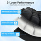 Portable Travel Cushion, Airplane Seat Cushion for Long Flights, Press Type Inflatable Seat Cushion for Long Sitting in Car, Air Travel, Office Chairs, Home Living