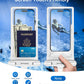 wellhouse Waterproof Phone Pouch, Waterproof Phone Case for iPhone 16 15 14 13 12 Pro Max XS Samsung, IPX8 3D Cellphone Dry Bag Beach Essentials (1 Pack - White8.0, 8 inch)