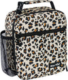 Hap Tim Insulated Lunch Bag Women, Reusable Lunch Box for Women, Adluts Lunchbox for Office Work, Portable Lunchbag, Leopard Print（18654-LP）