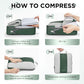 10 Set Compression Packing Cubes for Travel Essentials,Compressible Expandable Packing Cubes for Suitcase,OlarHike Luggage Organizer Bags for Travel,Handy Helper for Organizing Clothes(Dark Green) - Roamly