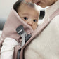 BabyBjörn Baby Carrier Mini, Cotton, Dusty Pink Newborn Carrier (7-25 lbs), Ergonomic, Easy-to-Use