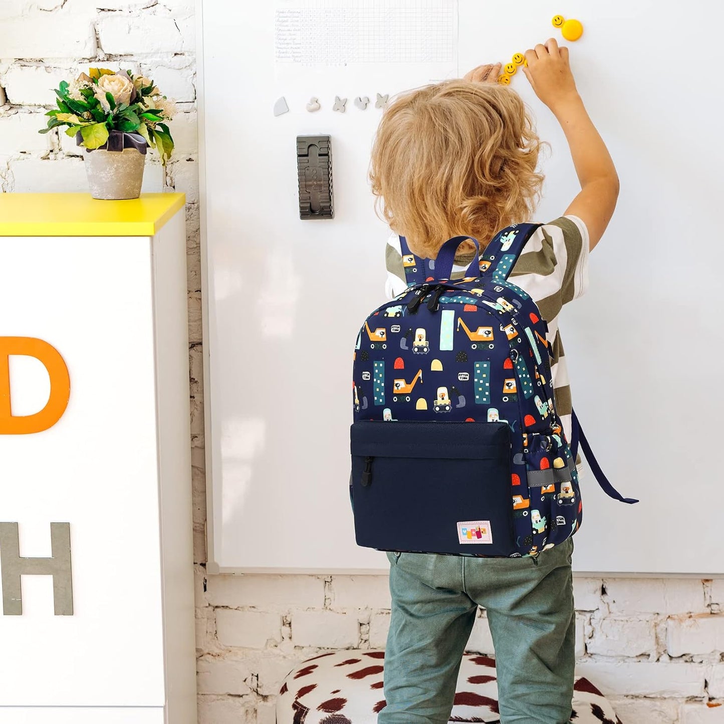 mygreen Toddler Backpack, Kids Backpack for Boys and Girls with Chest Strap