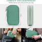 FYY Electronic Organizer, Travel Cable Organizer Bag Pouch Electronic Accessories Carry Case Portable Waterproof Double Layers All-in-One Storage Bag for Cable, Cord, Charger, Phone,-Pattern Green(M)