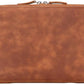 Medicine Handmade Leather Cable Organizer Bag – Full-Grain Leather Travel Tech Case for Cords, Chargers & Accessories – Zippered Storage for Men & Women (Tiguan Tan)