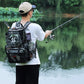 Sougayilang Fishing Tackle Backpack Waterproof Tackle Bag Storage with 4 Trays Tackle Box