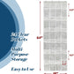 Simple Houseware 24 Pockets - Crystal Clear Over The Door Hanging Shoe Organizer, Gray (64'' x 19'')