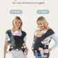 Newborn Carrier, Cozy Baby Carrier, Ergonomic Cross-Back Wrap, Hands-Free with Supportive Comfort, Deep Grey
