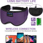 LC-dolida Sleep Headphones, Silk Sleep Mask Bluetooth Wireless Music Eye Mask, Sleeping Headphones for Side Sleepers Sleep Mask with Bluetooth Headphones Ultra-Thin Stereo Speaker Perfect for Sleeping