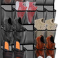35 Pocket Over the Door Shoe Organizer,Reusable Breathable Large Mesh Bag Men's & Women's Sneaker Organizer,Shoe Organizer for Kids,Hanging Shoe Storage Hanging Bag (Gray)