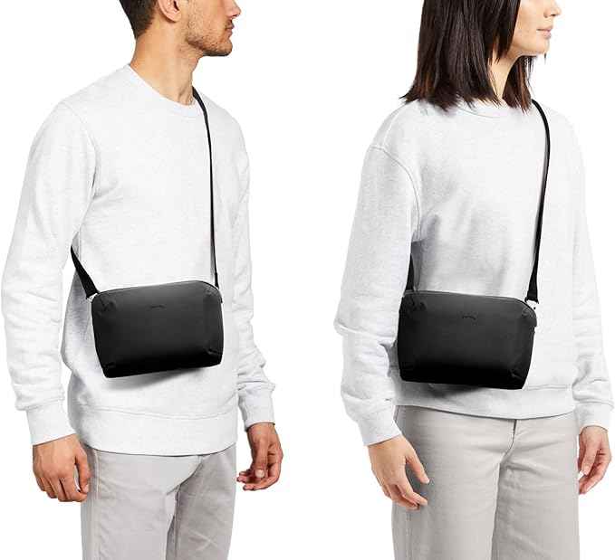 Bellroy Venture Travel Crossbody (black crossbody bag/travel bag with RFID protection and optimized for travel) - JetBlack