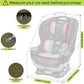 Padded Car Seat Travel Bag for Airplane, Heavy Duty Backpack for Air Travel, Water-Resistant Carrier with Shoulder Strap, Fits Most Car Seats (Green)