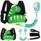 Accmor Toddler Harness Leash + Anti Lost Wrist Link, Cute Dinosaur Kids Harness with Leash, Adorable Child Harness Leash Wristband Strap Belt Protector for Baby Boys Girls to Outdoor Travel